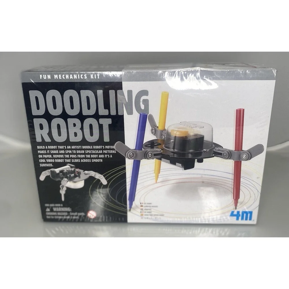 4M Doodling Robot Fun Mechanics Kit Build Art Create